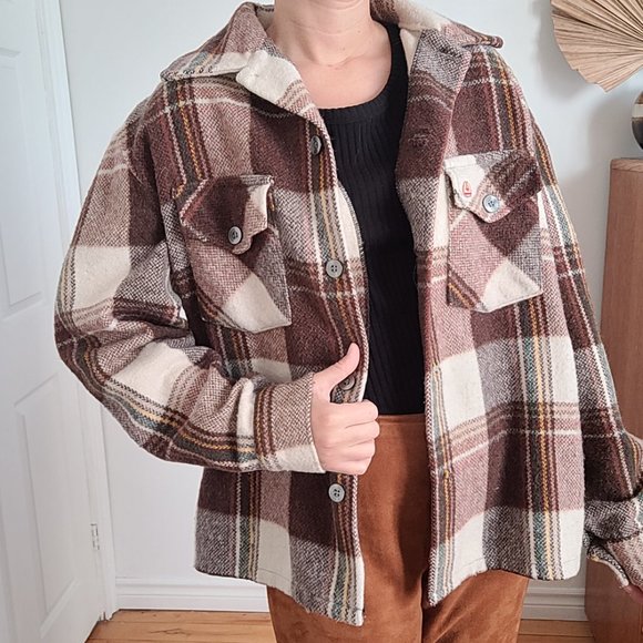 Tops - WOOL CHECKED OVERSHIRT